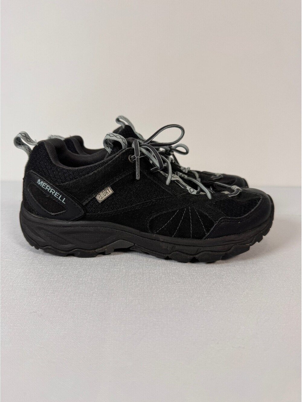 Merrell Black Suede Trail Hiking Shoes Q Form Outdoor Gorpcore Womens Size 7